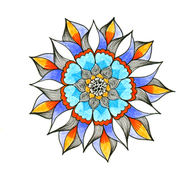 Zana-Bass_Feb_2014_Blue-&-Orange-Flower