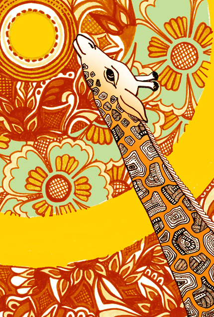 Zana Bass_Giraffe Card Front_Web Detail