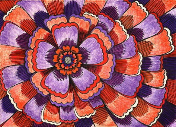 Zana Bass_July 2015_Thank you card purple & orange